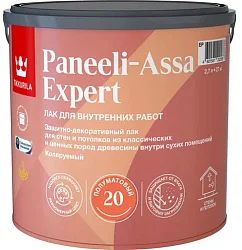 Tikkurila Paneeli Assa Expert  20 лак полуматовый 9 л цвет 3451 палитра TIKKURILA Интерьерные Лаки